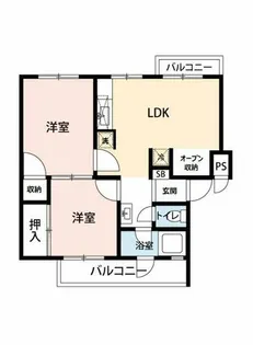 公社賃貸SMALIO 喜連【10-102号室】の間取り
