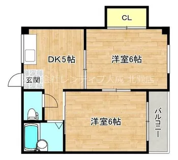 ビクトリー今里【1階】の間取り
