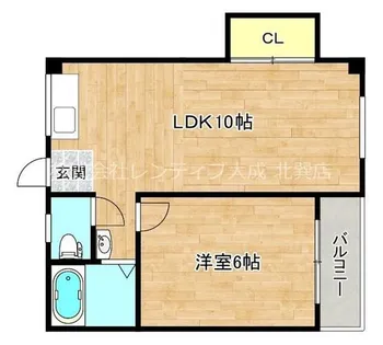 ビクトリー今里【3階】の間取り