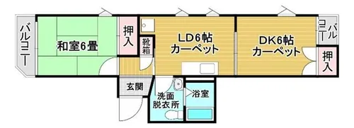 中村マンション【2階】の間取り