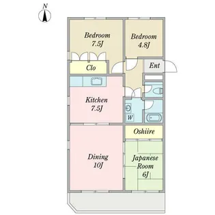 ロイヤル西崎【0203号室】の間取り