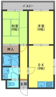 オスカー藤田【3階】の間取り