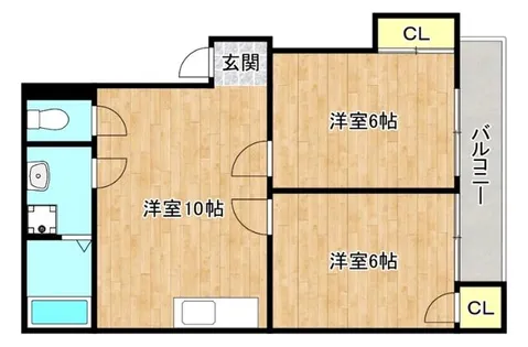 古賀マンション【4階】の間取り