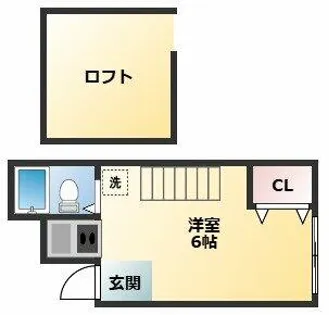 シティパレス今川【1階】の間取り