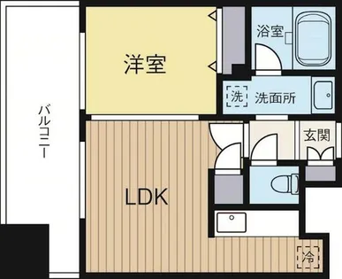福岡県福岡市中央区長浜3丁目【マンション】の間取り