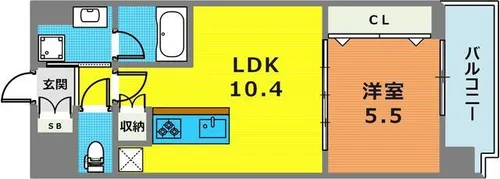Lino Okamoto【2階】の間取り