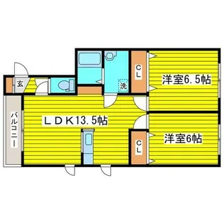 北海道札幌市東区北二十六条東9丁目【アパート】の間取り
