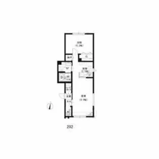 アリエッタ元町【202号室】の間取り