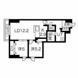 LINEAR STYLE(リニア・スタイル)【209号室】の間取り