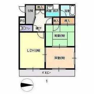 グレース犬山Ⅱ【2階】の間取り