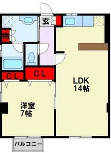 アビタシオン・ドゥ【306号室】の間取り