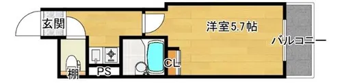 大阪府大阪市東淀川区下新庄4丁目【マンション】の間取り