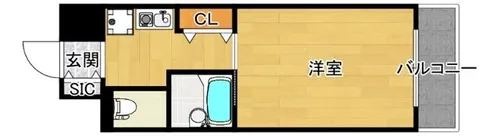 1Kの間取り画像