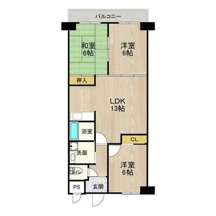 エクセレント千里丘【316号室】の間取り