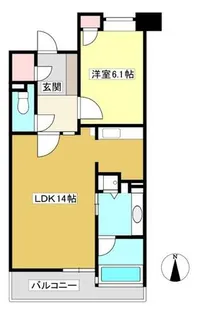 ラ・メルカーサⅢ【9階】の間取り