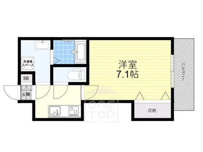 Glad Kishibe【2階】の間取り