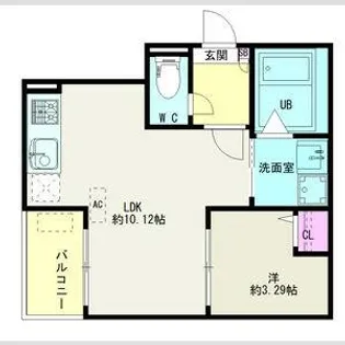 愛知県名古屋市東区大幸3丁目【アパート】の間取り