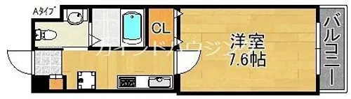 1Kの間取り画像