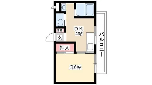 シマノニシキビル【62号室】の間取り