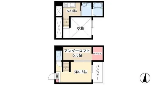 インフィニウム【101号室】の間取り