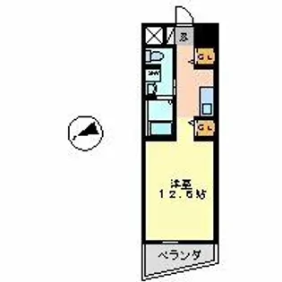 1Rの間取り画像