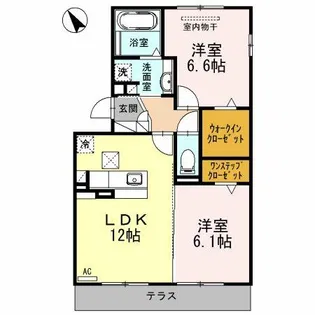ドルチェビータ【1階】の間取り