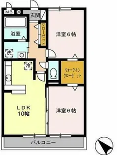 プラムビレッジ【1階】の間取り