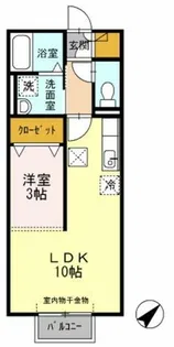 F・アンジェ【A102号室】の間取り