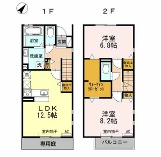 イーストサイド【101号室】の間取り