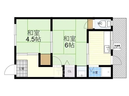 第一山下コーポ【2階】の間取り