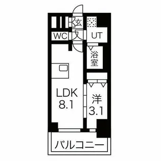 ファステート名古屋駅前ドリーム【3階】の間取り
