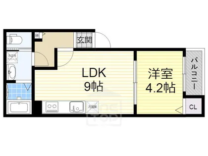 ポラリス摂津L棟【3階】の間取り