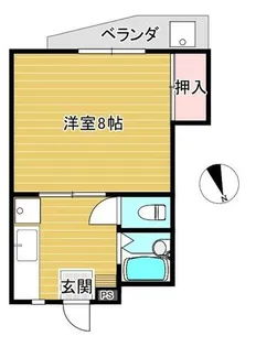 メゾン菱池【102号室】の間取り