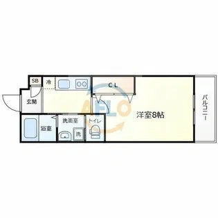 リアコート天王寺東【1階】の間取り