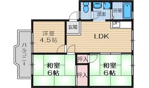 3LDKの間取り画像