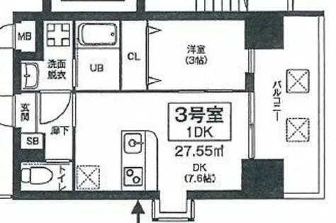 ビガーポリス591同心二丁目V【2階】の間取り