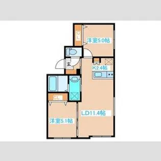モーリス中島公園【3階】の間取り