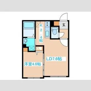 モーリス中島公園【4階】の間取り