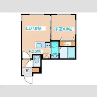 モーリス中島公園【2階】の間取り