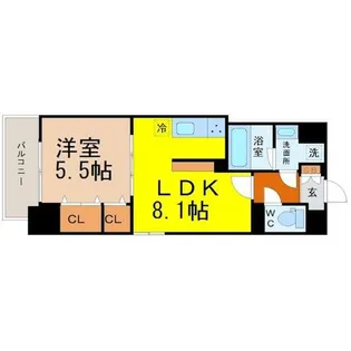 The Sevens’(セブンス)【5階】の間取り