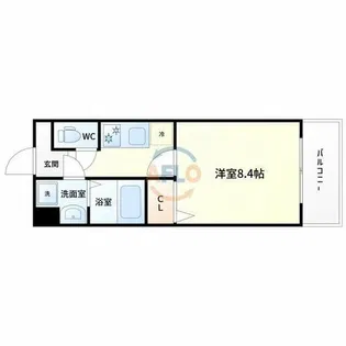 ヒルズ小松【8階】の間取り