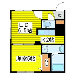 CASA東区役所前【2階】の間取り