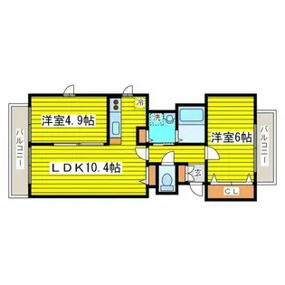 ルラシオン北9条通【4階】の間取り