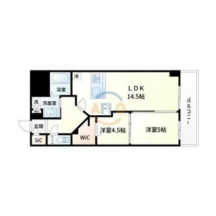 COCO MARINI【6階】の間取り