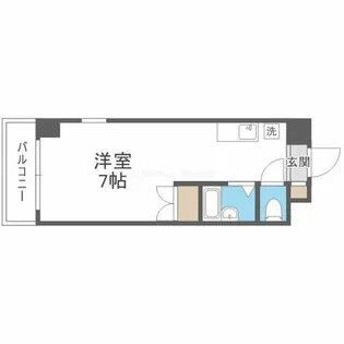 1Rの間取り画像