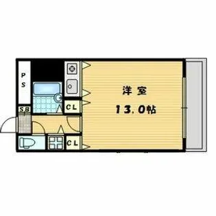 シャトレ豊津II【2階】の間取り