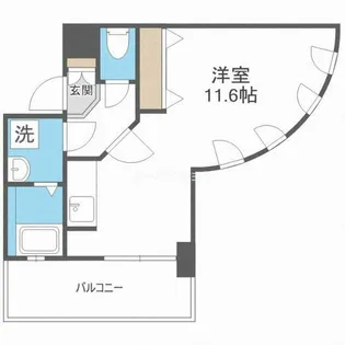 ウィルテラスなんば南【7階】の間取り