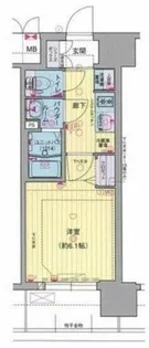 プレサンス大国町ブライス【6階】の間取り