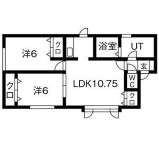 パークサイドセトルⅠ【202号室】の間取り