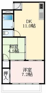 大阪府羽曳野市古市5丁目【マンション】の間取り